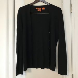 Tory Burch black wool cardigan